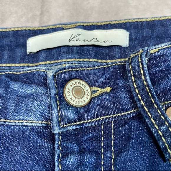 KanCan Womens Jeans Size 3 25 Dark Wash Mid Rise Distressed Denim Pants - Picture 8 of 16